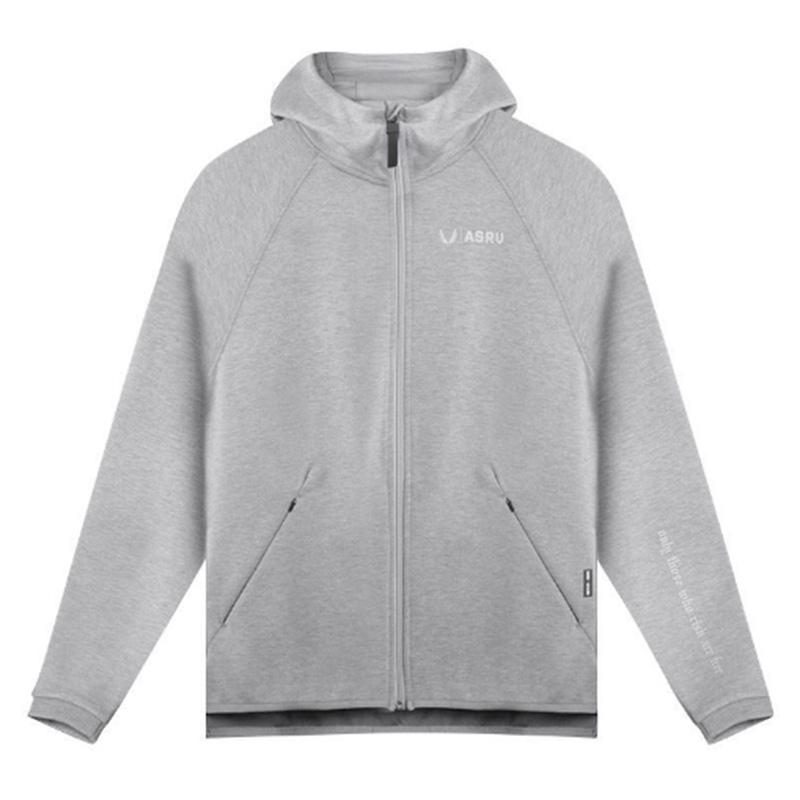 Spring and Autumn Fitness Zipper Shirt Long-sleeved Men's Sports Sweater Running Loose Large Size Casual Jacket Hoodie