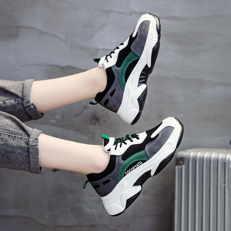 Women Shoes 2020 Tenis Feminino Platform Dad Chunky Sneakers Breathable Mesh Shoes Girl Casual Shoes