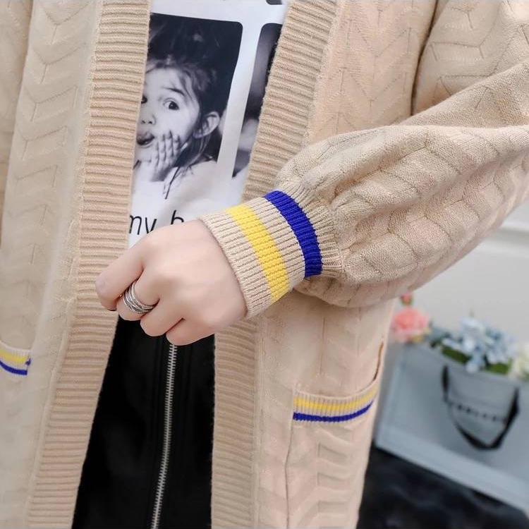 Long Sweater Cardigan Women's Jacket Outer Loose Sweaters All-match Sweaters Women's Fashion