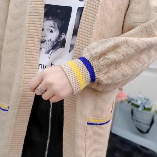 Fashion Women's Long Sweater Cardigan Women's Outerwear Loose Sweaters All-match Sweaters