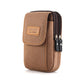 Canvas Mobile Phone Bag Men's and Women's Waist Bag Wear Belt Multi-function Work Mobile Phone Sleeve Belt Bag