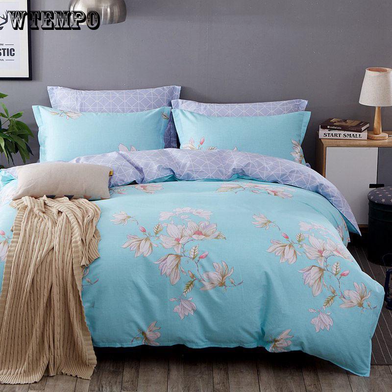 sunflower Bedsheet Pillowcase Duvet Cover Sets 100% Cotton Bedlinen Size Bedding Set