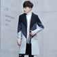 Spring & Fall Wool Coat Men Casual Slim Windbreaker V-neck Business Jacket Trend Comfortable  Parka Long