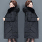 Middle Aged and Elderly Winter Cotton Padded Clothes Medium Length Mother's Down Cotton Padded Jacket