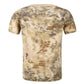 Camouflage Shirt Snakeskin Print T-shirt Summer Army Off Road Clothing Outdoor Sports Tees Half Sleeve Casual Pullover