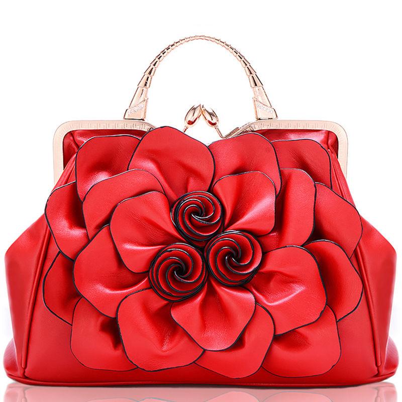 Elegant Ladies Bag Shoulder Messenger Bag Fashion Large Capacity Handheld Leather Texture Shopping Bag