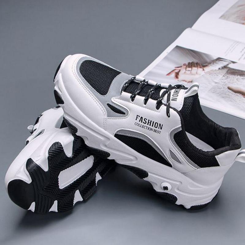 Sports Shoes Women Spring Summer Thick-soled High-rise Platform Sneakers All-match White Shoes Travel Shoes