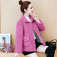 Plush Thick Lamb Wool Jacket Women Autumn and Winter Imitation Fur One Loose Warm Jacket Ladies Casual Warm Jacket Soft and Comfortable