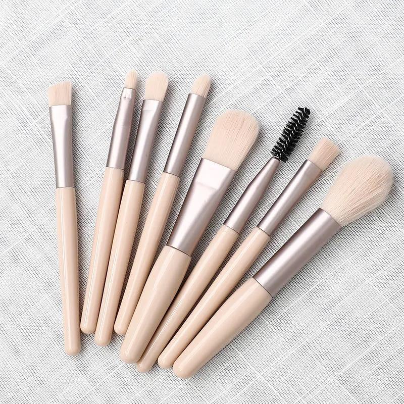 8pcs Makeup Brush Set Eye Shadow Blush Loose Powder Highlight Trim Lip Brush Beauty Tool