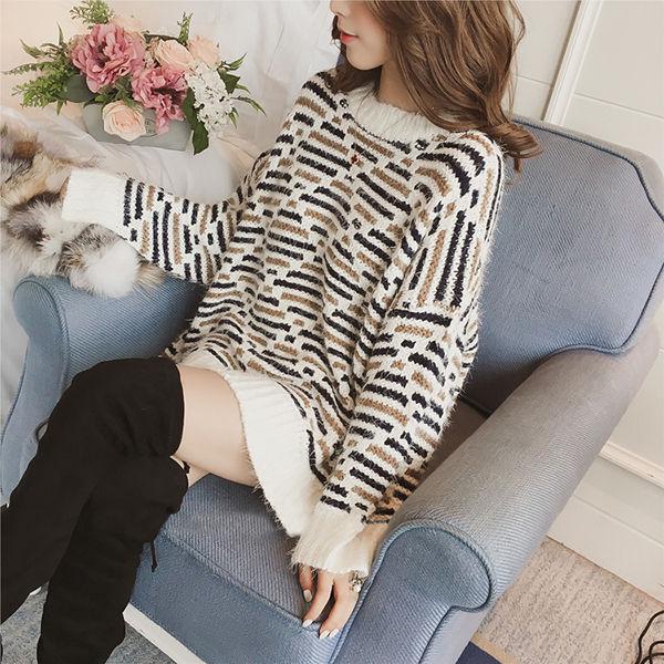 Large Size Warm Cashmere Sweater Round Neck Sweater Female Autumn and Winter Solid Color Long Sleeve