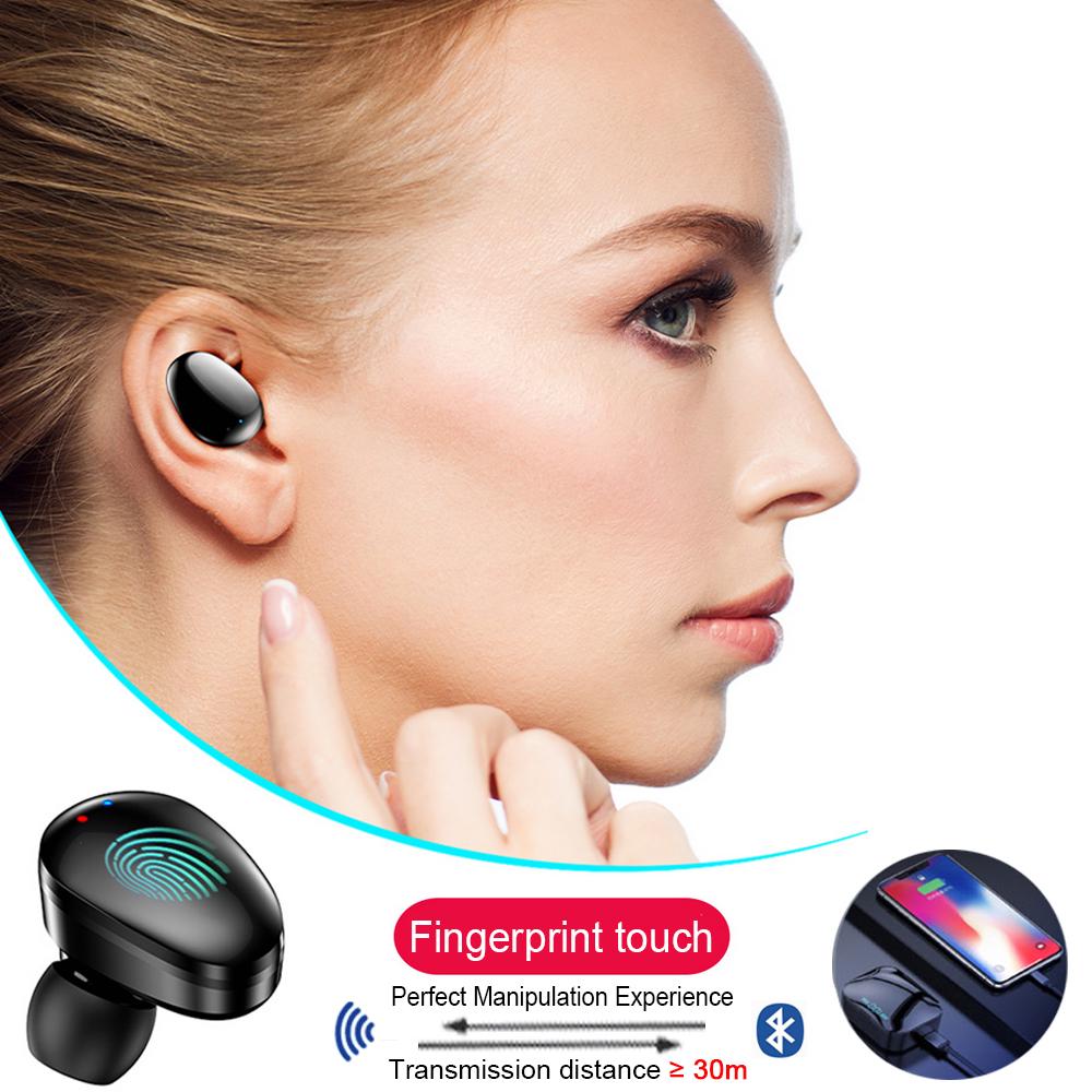 Bluetooth Earphones Mini LED Display Headphone Stero Sound 3500mah Power Bank Sport Wireless Headset