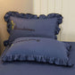 Letter Embroidery Pillowcases A Pair of Pillowcases Large 48x74cm Student Dormitory Single Double Bed Supplies