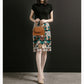 Exquisitely Floral Embroidered Water-soluble Lace Skirt Women's Knee Skirt High-quality Mesh Bag Hip A-line Skirt Retro Pattern Mid-length Skirt