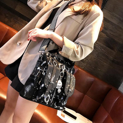 Fashion Ladies Backpack Shoulder Bag Messenger Bag Trend Travel Backpack