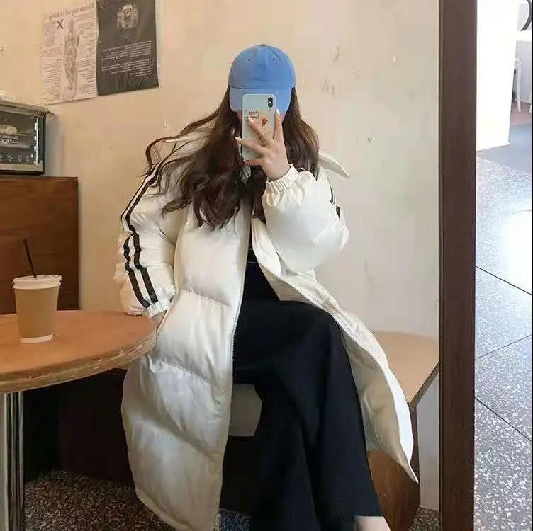 Cotton-padded Jacket Women's Winter Mid-length Korean Style Loose Thick Bread Jacket Casual Padded Jacket Down Padded Jacket