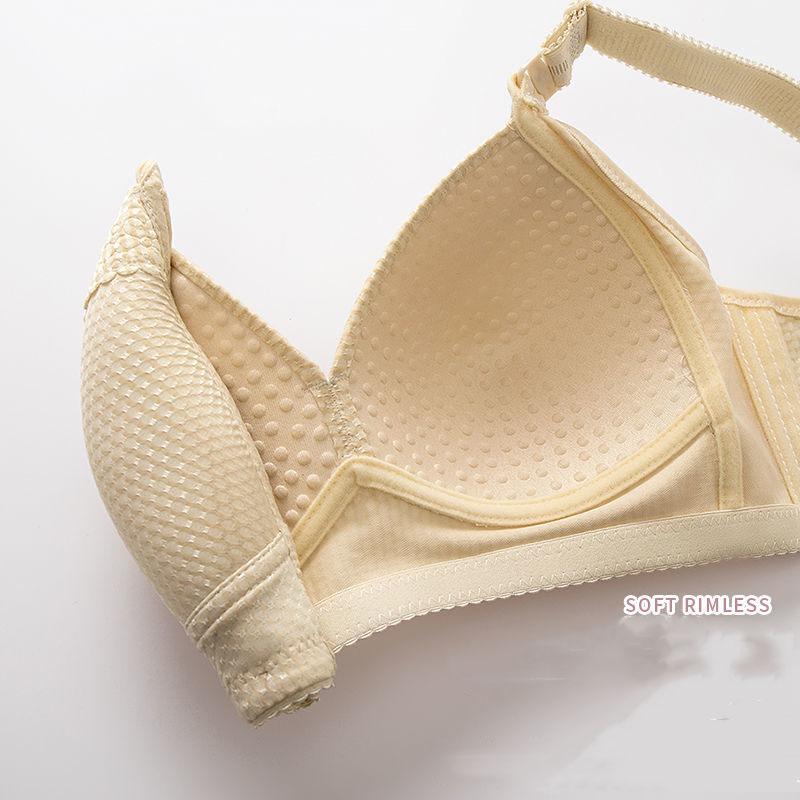 High-quality Large-size Thin Anti-sagging Breast-receiving Ladies' Bra Gather Type Non-wire Non-magnetic Underwear Bra