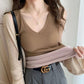 Thermal Underwear Tops Winter Inner Wear Women Velvet Warm Vest with Pad V Neck Sleeveless Tank Top Sexy Undershirt Clothing