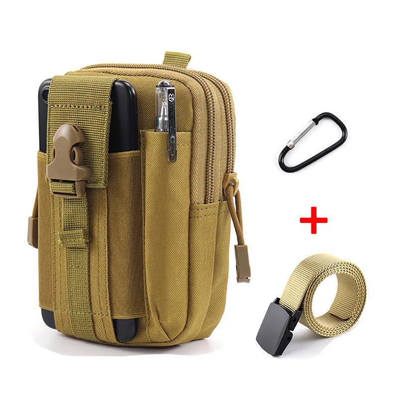 Men's Mountaineering Cycling Multifunctional Waist Bag Mobile Phone Bag Outdoor Travel Hiking Waist Bag Sports Tactical Bag