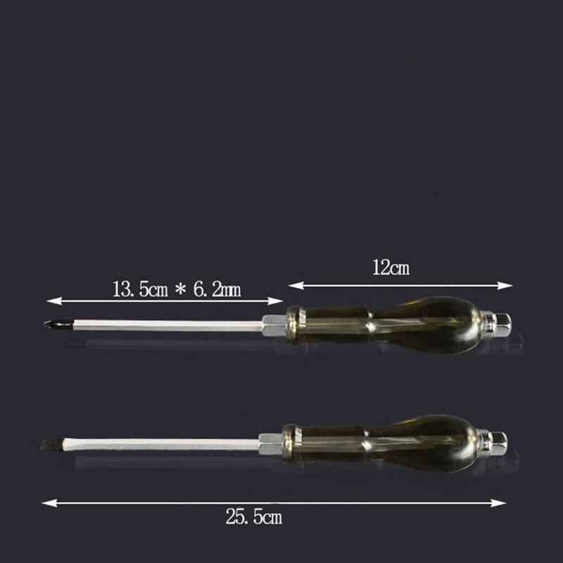 2 Pcs Industrial Grade Screwdriver Set Household Insulated Plastic Handle Screwdriver Industrial Machine Removal ToolA