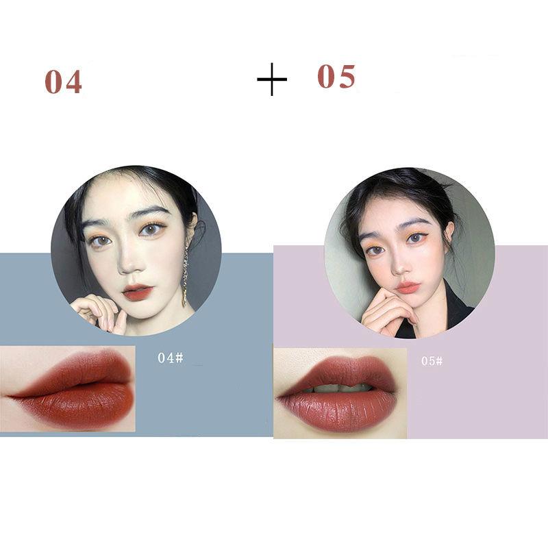Matte velvet lipstick student cute retro cherries alternative color long lasting lipstick