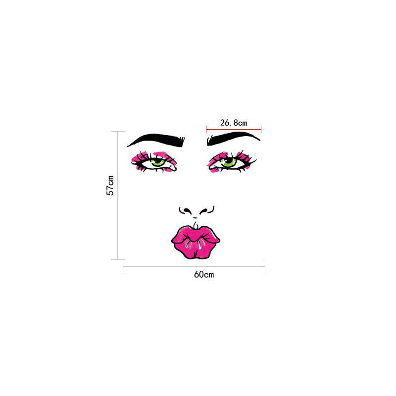 [sticker ]Fashion Red Lip Woman Wall Stickers Home Decor Living Room Bedroom Door Wall Art Decals P