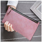 Stylish Slim Ladies' Long and Frosted Wallet Large Capacity Clutch Bag Zipper Zero Wallet Card Bag