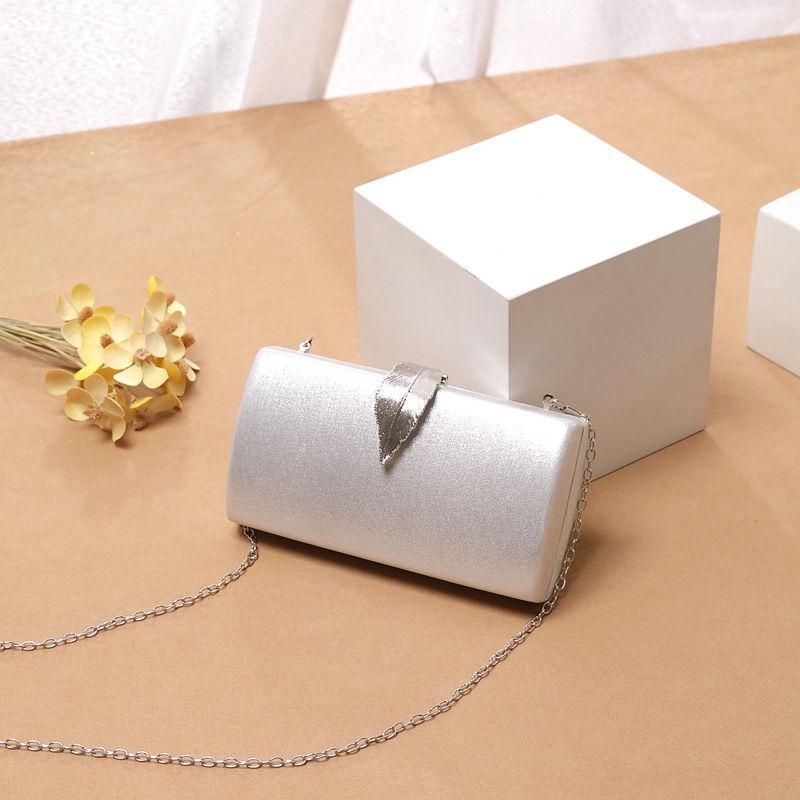 Elegance Luxury Women's Clutch Bag Chain Shoulder Bag Ladies Smooth Leather Wedding Evening Banquet Bridal Rhinestones Clutch Purse