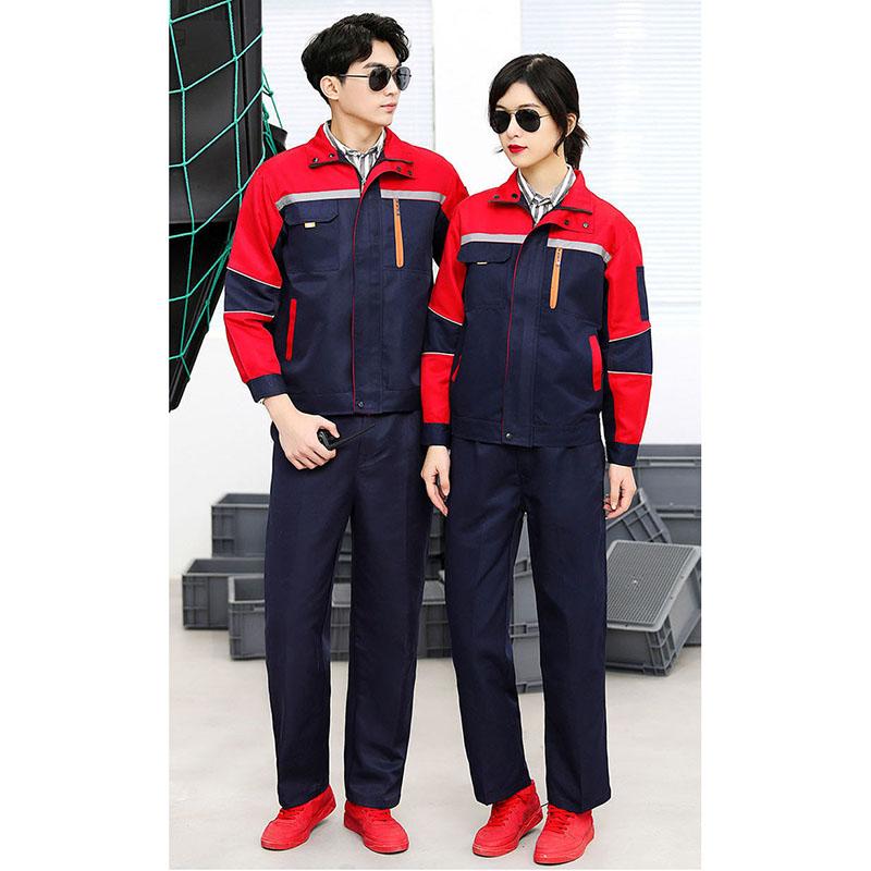 Labor Insurance Overalls Suit Men's Spring and Autumn Trousers Long-sleeved Thick Wear-resistant Dirty-resistant Men's Workwear Suit