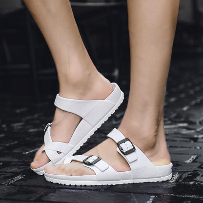 Summer Couple Sandals and Slippers Soft Bottom Flip Flops Students Trend Beach Shoes Sandals