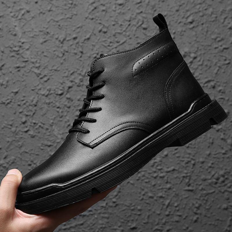 Men's Shoes Martin Boots Men's Leather Trend Military Boots Men's Leather Boots