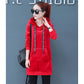Hooded clothes Wild Large size Casual coat keep warm Winter Woman's Loose Sweatshirt Long sleeve