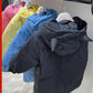 Mid-length Children's Down Jacket Girls Plus Velvet Thick Warm Jacket Winter Clothes