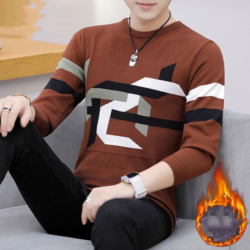 Male Sweater 2019 Autumn Winter Fashion O-neck Pullover Casual Slimfit Mens Wool Knitted Sweaters