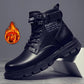 Autumn and Winter Plus Velvet Korean Version of The British Martin Boots Men's Leather Boots