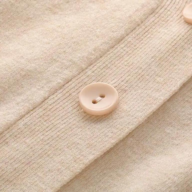 Autumn Cardigan Dress Two-piece Elegant Temperament Suit Mid-length Style Waist Slimming Over The Knee Knitted Dress