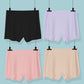 4Pcs/Set Ice Silk Seamless Safety Underpants Large Size Panties Solid Color Boxer Briefs Women's Sports Boxer