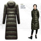 Long Down Jacket Women Winter Ultra Light Down Coat Female Hooded Puffer Jacket  Ladies Large Size Warm White Down Parka Outwear
