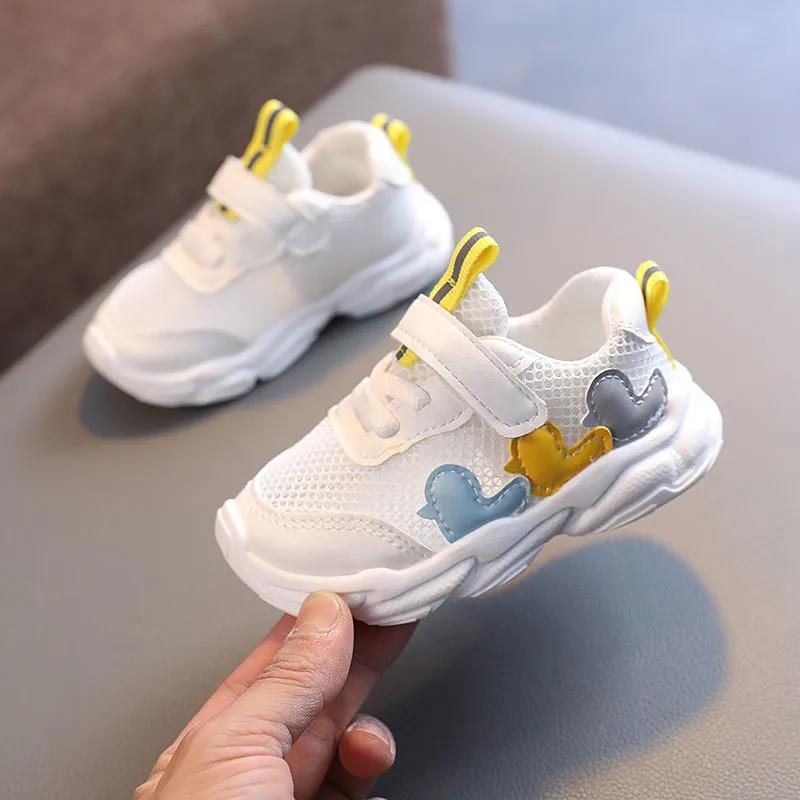 Summer Baby Sneakers Female Baby Shoes 0-1-3 Years Old Soft-soled Children's White Shoes Male Children's Sports Net Shoes