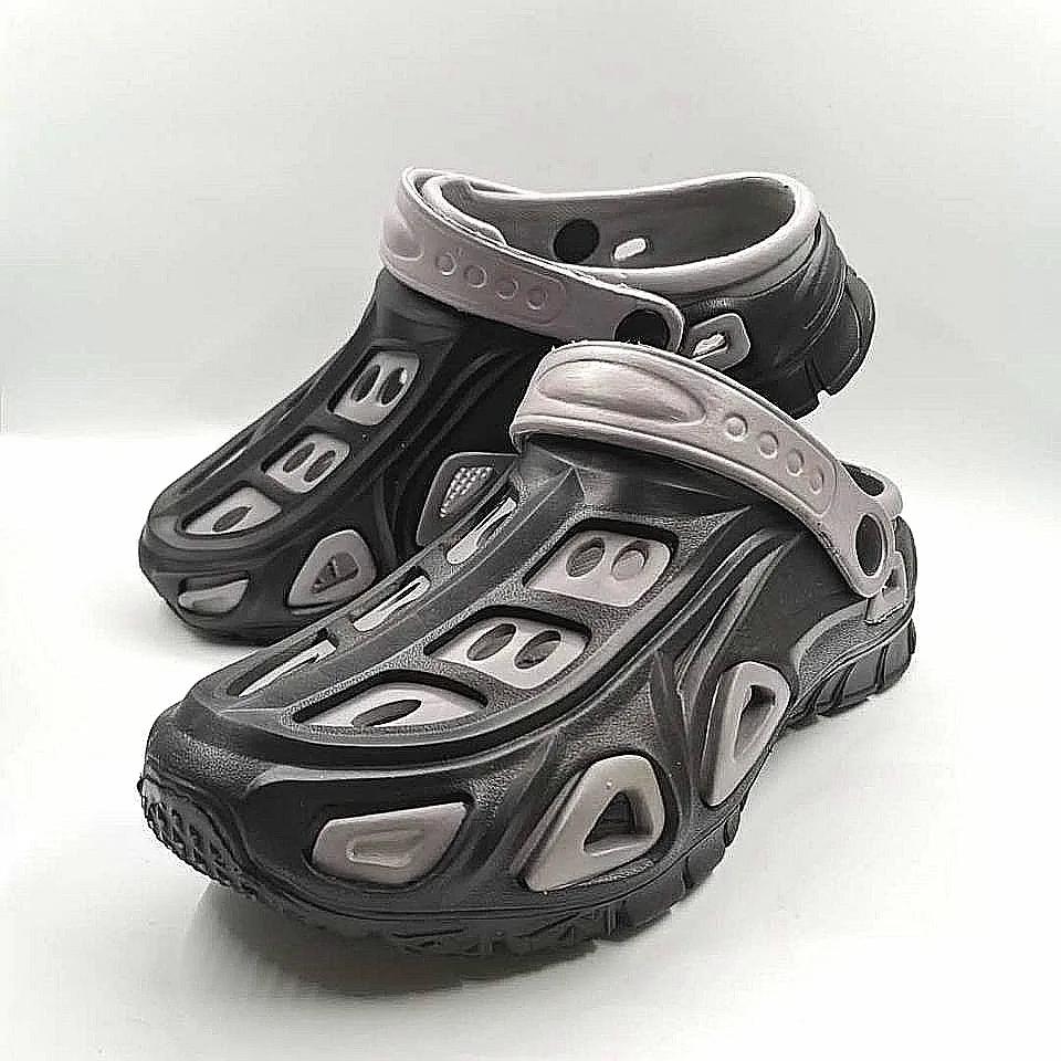 Men's Daily Non-slip Hollow Hole Shoes Outdoor Leisure Beach Sandals Sports Slippers Summer Bathroom Flip Flops
