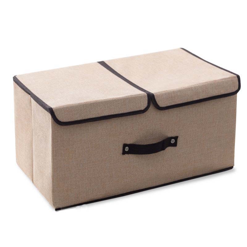 Cloth Storage Box Double Cover Storage Box Foldable Underwear Socks Book Storage Box