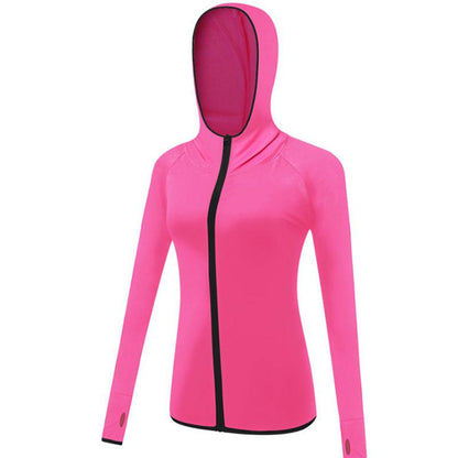 Yoga Jacket Women's Zipper Cardigan Yoga Clothes Sports Fitness Running Jacket Morning Running Quick-drying Long-sleeved Top Loose