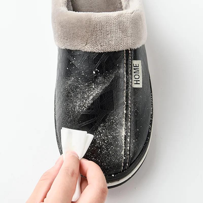 Winter Men's Large Size Thick-soled Non-slip Indoor Warm Cotton Slippers