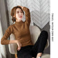 Winter Half High Neck Warm Ladies Bottoming Shirt Plus Velvet Padded Inner Long-sleeved T-shirt Top