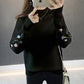 Pofulove Women's pullover knit Raglan long sleeved  Half turtleneck sweater coat  Loose Lady pullover Top Sweater Warm  winter