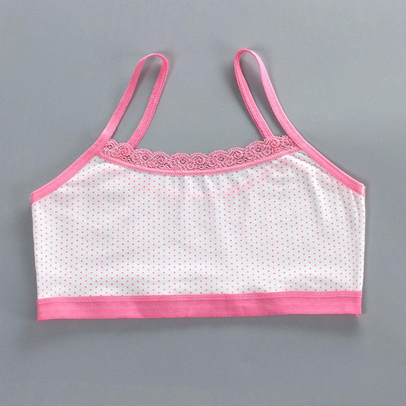 Teen Girls Underwear Soft Padded Cotton Bra Young Girls for Yoga Sports Running Breathable Bra 8-12Y
