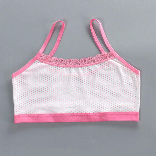 Teen Girls Underwear Soft Padded Cotton Bra Young Girls for Yoga Sports Running Breathable Bra 8-12Y