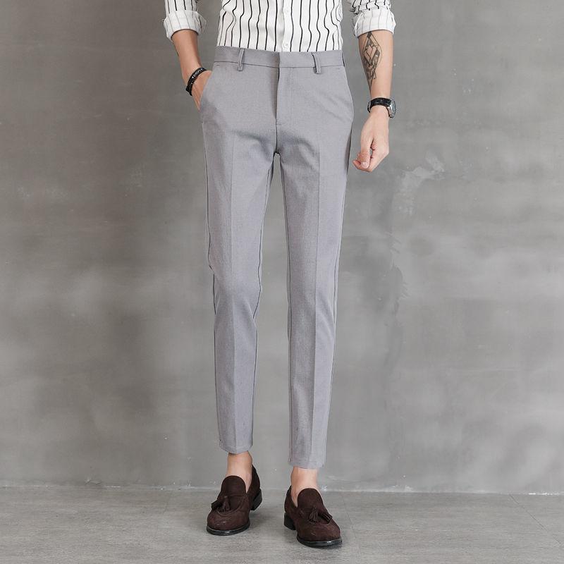Casual Pants Men's Summer Thin Small Trousers Business Stretch Trousers