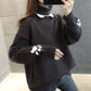 Winter Women's Turtleneck Sweater Women Plus Velvet Thick Loose Bottoming Shirt Autumn and Winter Wear All-match