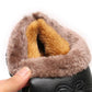 Winter Plus Velvet Warm Cotton Shoes Women's PU Waterproof Non-slip Mother Shoes Comfortable and Lightweight Flat Low-heel Snow Shoes