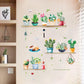 Nordic ins wind cactus potted living room bedroom wardrobe porch TV background wall stickers